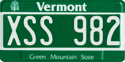 VT license plate XSS982