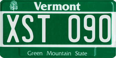 VT license plate XST090