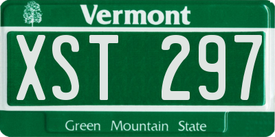 VT license plate XST297
