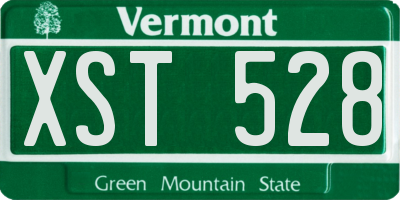 VT license plate XST528