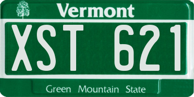 VT license plate XST621
