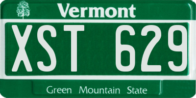 VT license plate XST629
