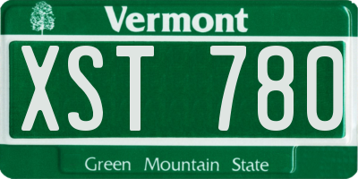 VT license plate XST780