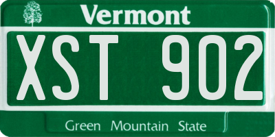 VT license plate XST902