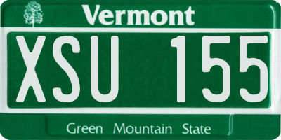 VT license plate XSU155