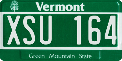 VT license plate XSU164