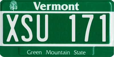 VT license plate XSU171