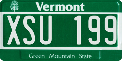 VT license plate XSU199