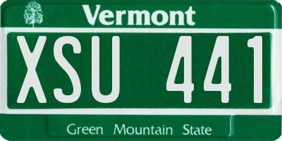 VT license plate XSU441
