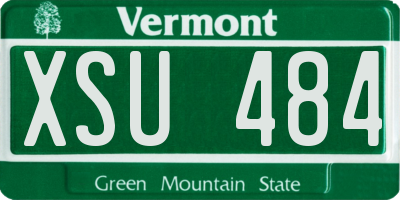 VT license plate XSU484