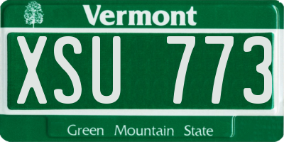 VT license plate XSU773