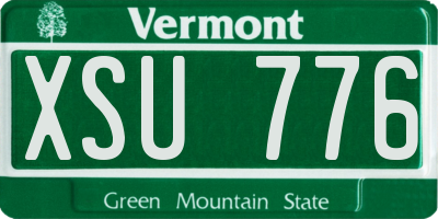 VT license plate XSU776