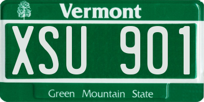 VT license plate XSU901