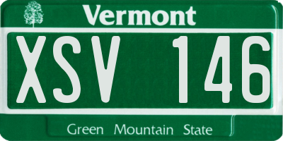 VT license plate XSV146