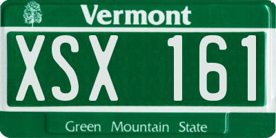 VT license plate XSX161
