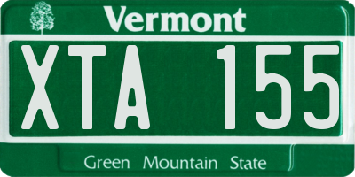 VT license plate XTA155