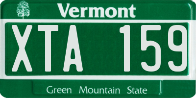 VT license plate XTA159