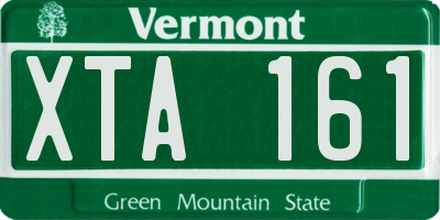 VT license plate XTA161