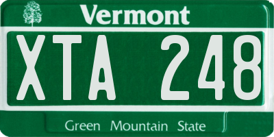 VT license plate XTA248
