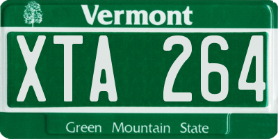 VT license plate XTA264