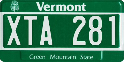 VT license plate XTA281