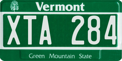 VT license plate XTA284