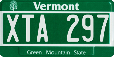 VT license plate XTA297