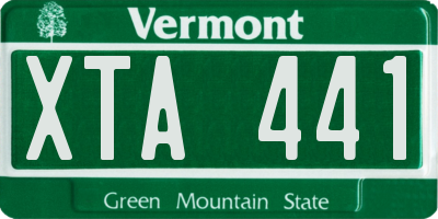 VT license plate XTA441