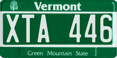 VT license plate XTA446