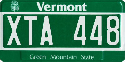 VT license plate XTA448