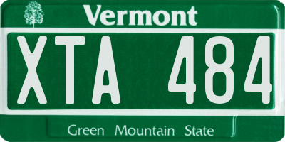 VT license plate XTA484