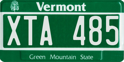 VT license plate XTA485