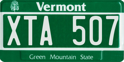 VT license plate XTA507