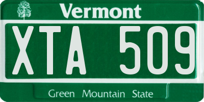 VT license plate XTA509
