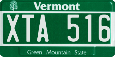 VT license plate XTA516