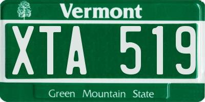 VT license plate XTA519