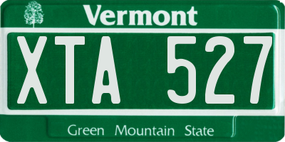 VT license plate XTA527