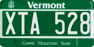 VT license plate XTA528
