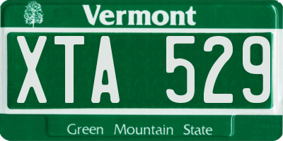VT license plate XTA529