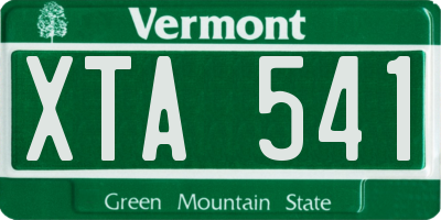 VT license plate XTA541