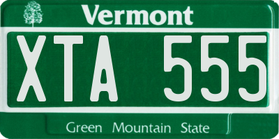 VT license plate XTA555