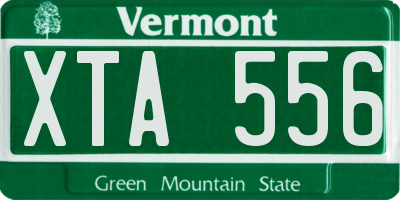 VT license plate XTA556
