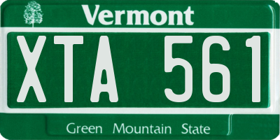 VT license plate XTA561