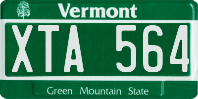 VT license plate XTA564