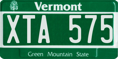 VT license plate XTA575