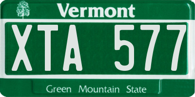 VT license plate XTA577
