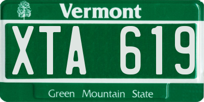 VT license plate XTA619
