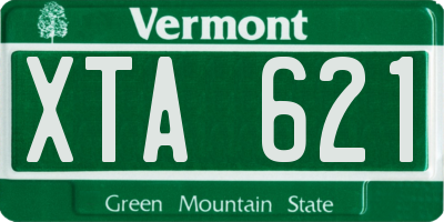 VT license plate XTA621