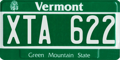VT license plate XTA622