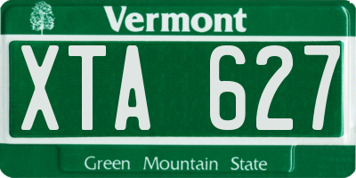 VT license plate XTA627